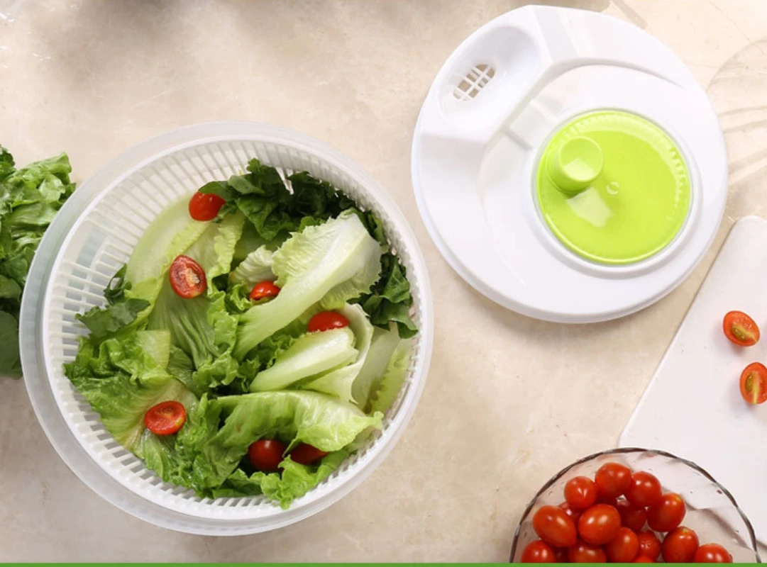

Salad Spinner Vegetable Dehydrator Lettuce Greens Wash Dryer Salad Drain Strainer Veggies Drainage Basket kitchen Accessories