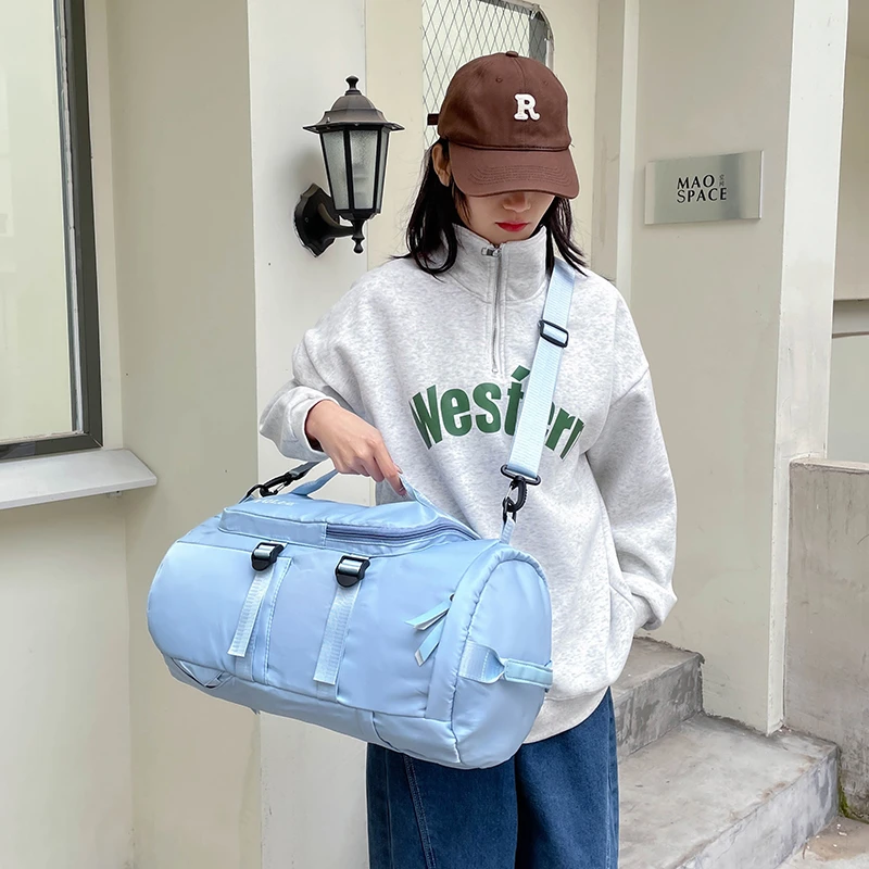 Hand Travel Bag Fitness Bag Duffel Bag Swimming Business Trip Waterproof Independent Shoes Position For Boarding Backpack M603