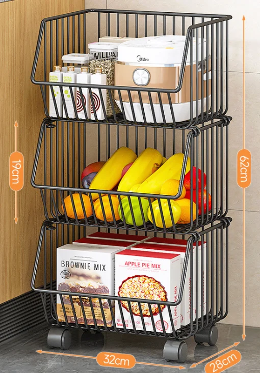 

Многоярусная стойка для фруктов и овощей из стали