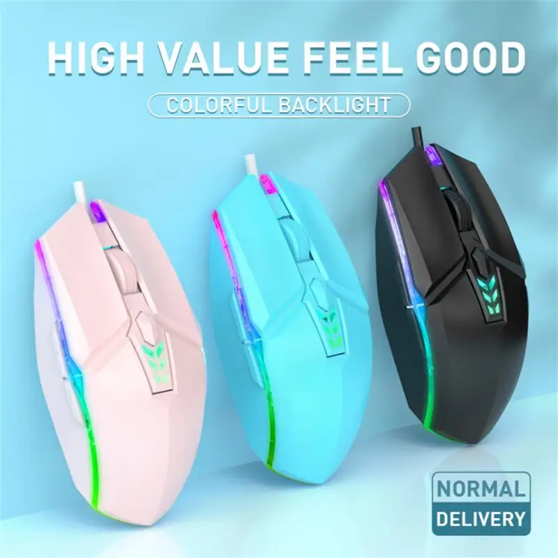 

Breathing Light Gamer Mouse Led Backlit Mice Wired Silent Mouse Office Luminous Mouse Portable Wired Mouse Gamer Pc Accessories