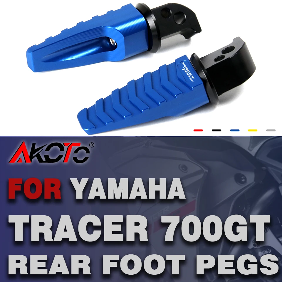 

2022 NEW DEGIN Motorcycle Rear Foot Pegs Rests For Yamaha XSR700 XSR 700 Tracer 700 7 GT Tracer700gt Passenger Footrests Pedals