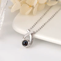 projection neckalce custom personality photo creative gift s925 silver jewelry