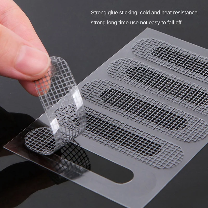 50Pcs Net Window Home Adhesive Anti Mosquito Fly Bug Insect Repair Screen Wall Patch Stickers Mesh