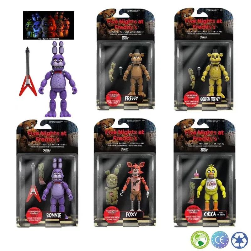 

Fnaf Bear Midnight Harem Five Nights Joint Movable Detachable Game Action Figure At Five Nights Security Breach Model Kids Toy