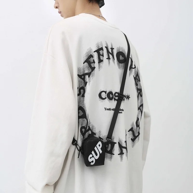 Men Decorative Mini Chest Bag Key Wallet Hanging Neck Headphone Bag Fashion Women Card Crossbody Bag 2023