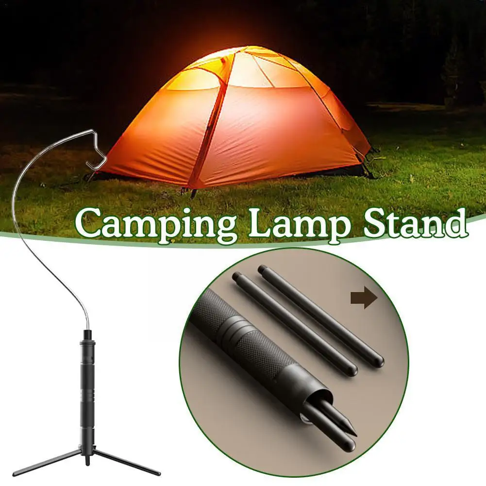 

New 67g Ultralight Camping Lamp Post Pole Fixing Lantern Holder Stand Light Hanging M3 Portable Fishing Stand Lume D5g2