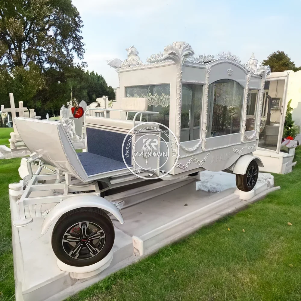 Modern And Elegant Horse-Drawn Hearse Customized Electric With High Quality Low Price Funeral Carriage Equipment