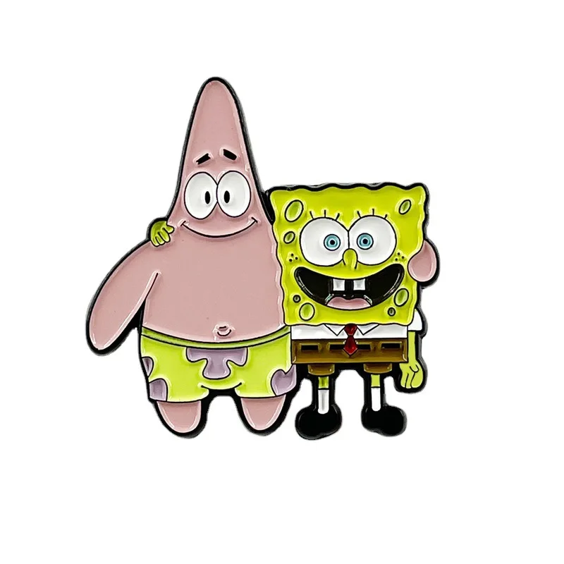 

Sponge Lifetime Jewelry Gift Needle Wrap Lapel Fashionable Creative Cartoon Brooch Lovely Enamel Badge Clothing Accessories
