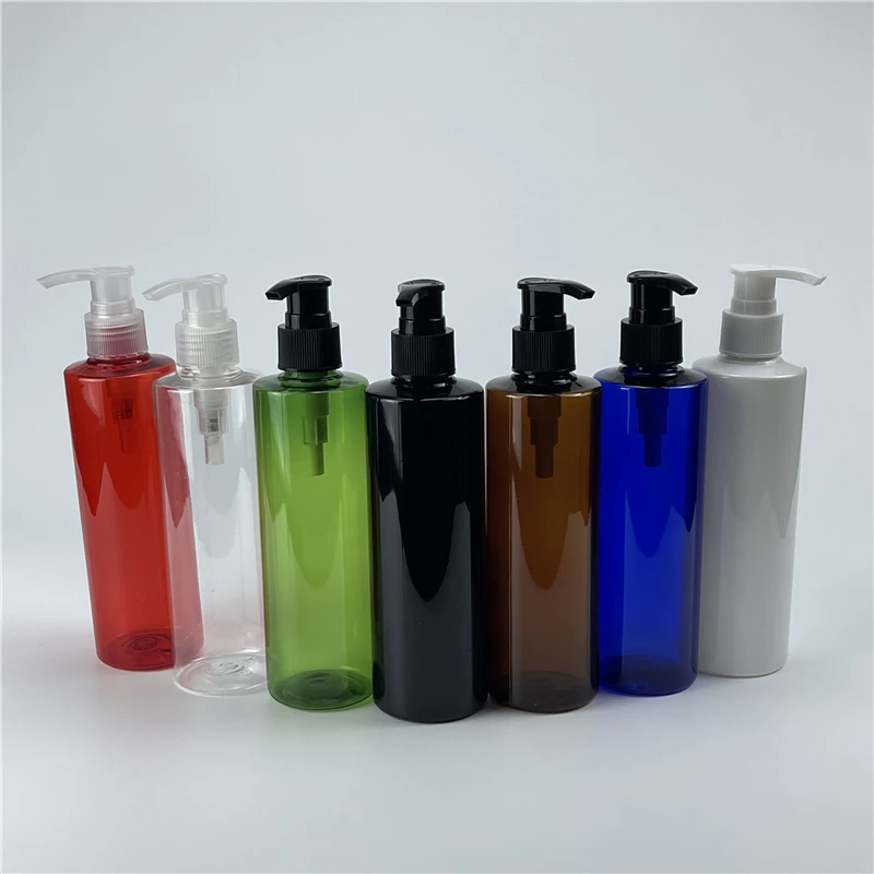 

Multicolor 250ML X 25 Plastic Refillable Bottles Pressed Pump Dispenser Lotion Massage Oil Shampoo Packaging Cosmetic Containers