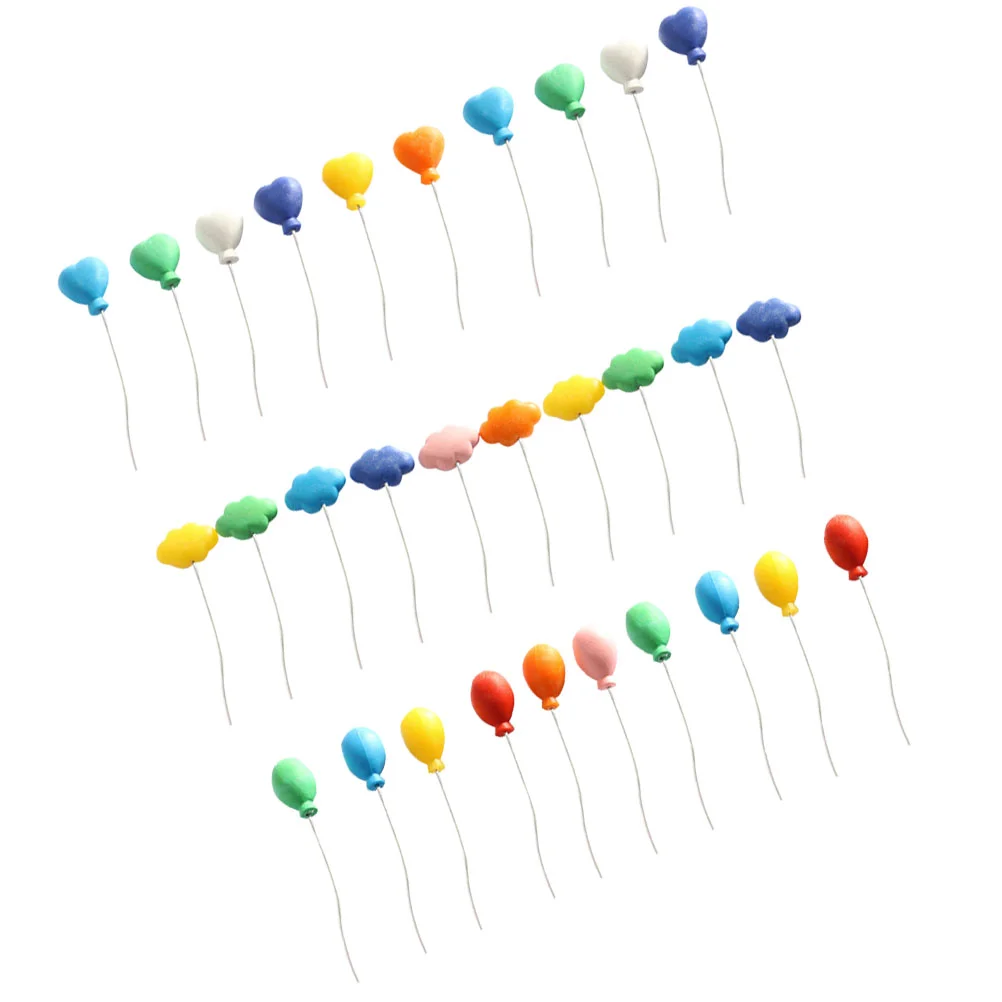 

Balloons Miniature Balloon Decoration Topper Tiny Cake Ornaments Toy Plastic Sticks Mini Pastel Bulk Figurine Landscape 12