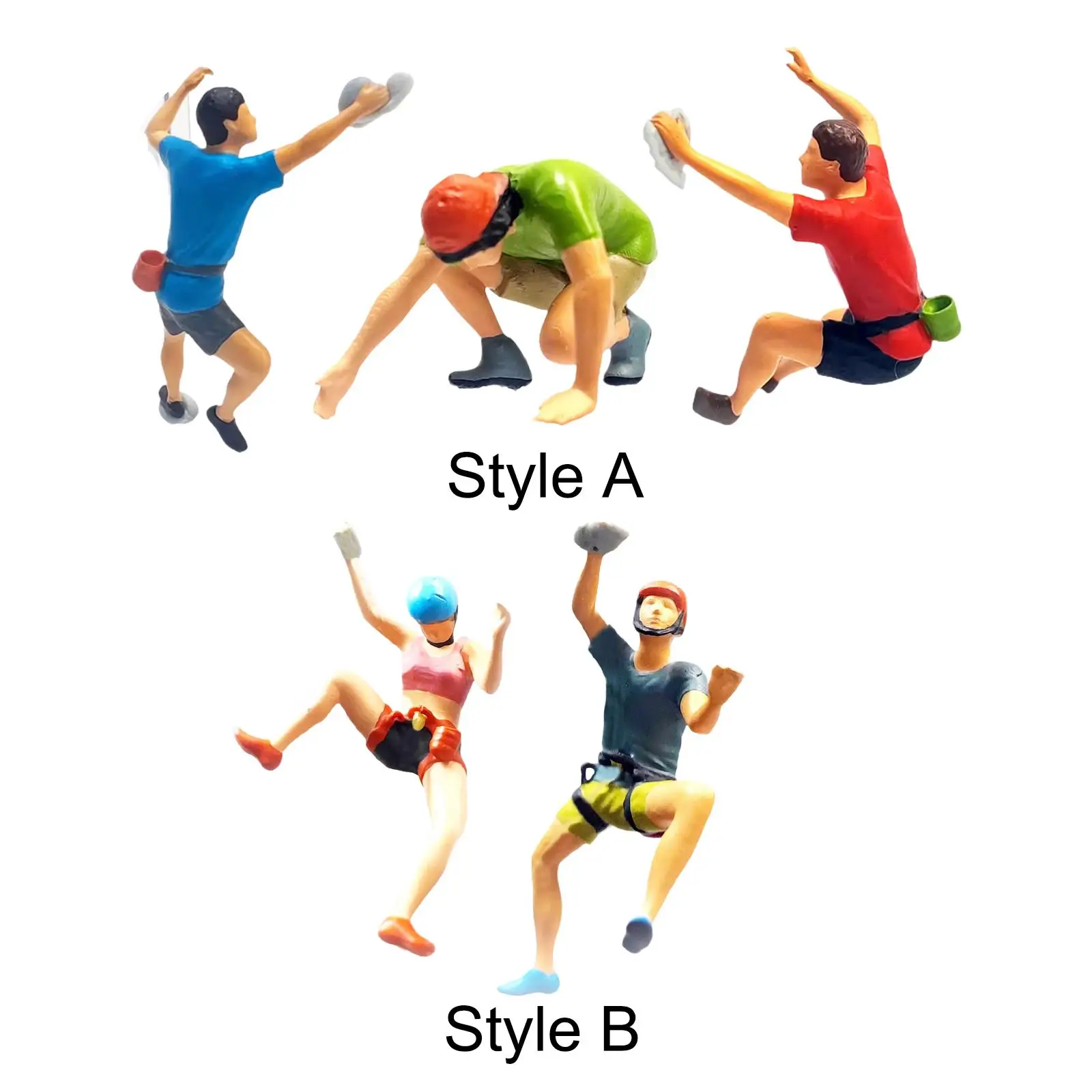 1/87 фигурки скалолазания коллекции моделей людей реквизит для фильмов смола