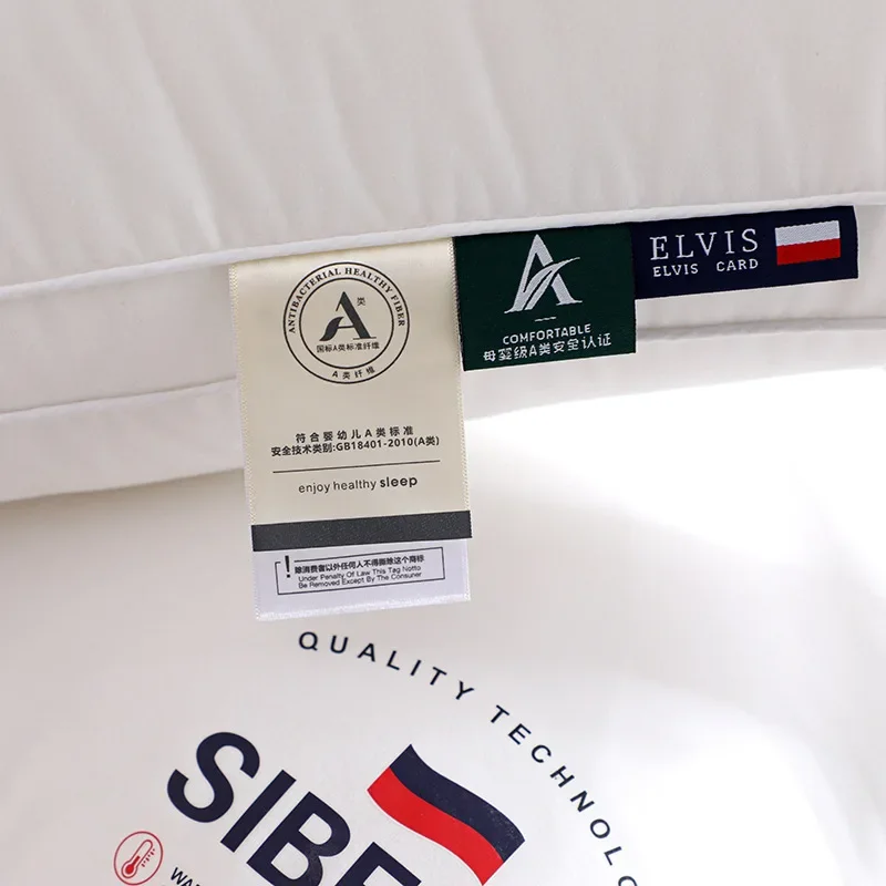 Высококачественная пуховая удобная подушка 5-звездочная для отеля однотонная