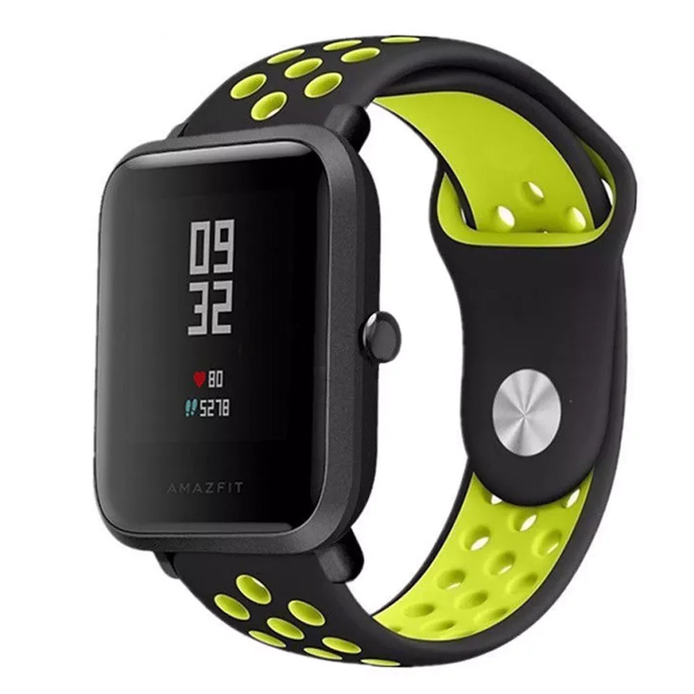 

Ремешок силиконовый для Amazfit GTS 2/2e Mini/3/GTR 3 Pro 42 мм/47 мм/GTR2/stratos 2/3, 20 мм/22 мм