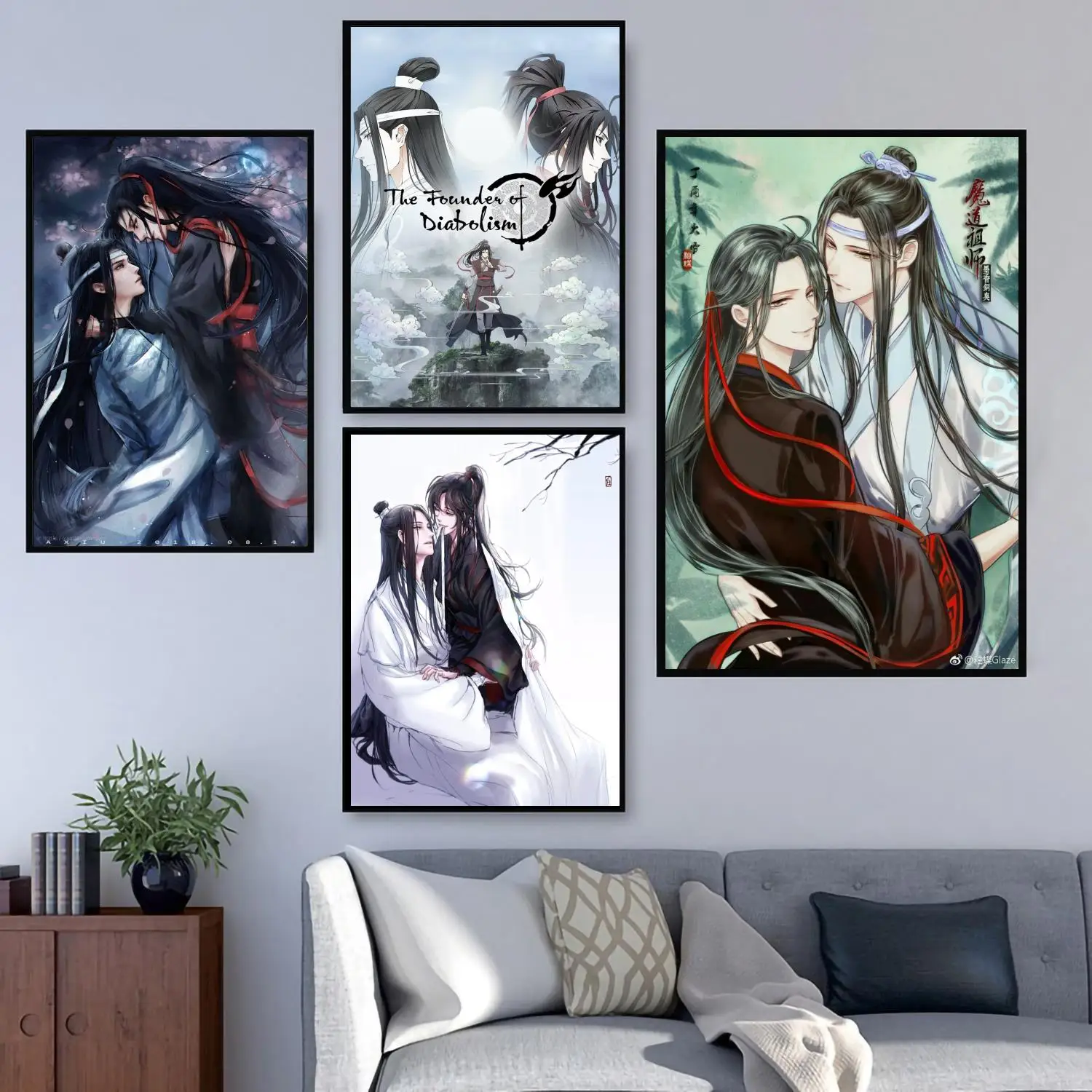 

mo dao zu shi online manga cartoon 24x36 Poster Decorative Painting Canvas Wall Art Living Room Posters Bedroom Painting
