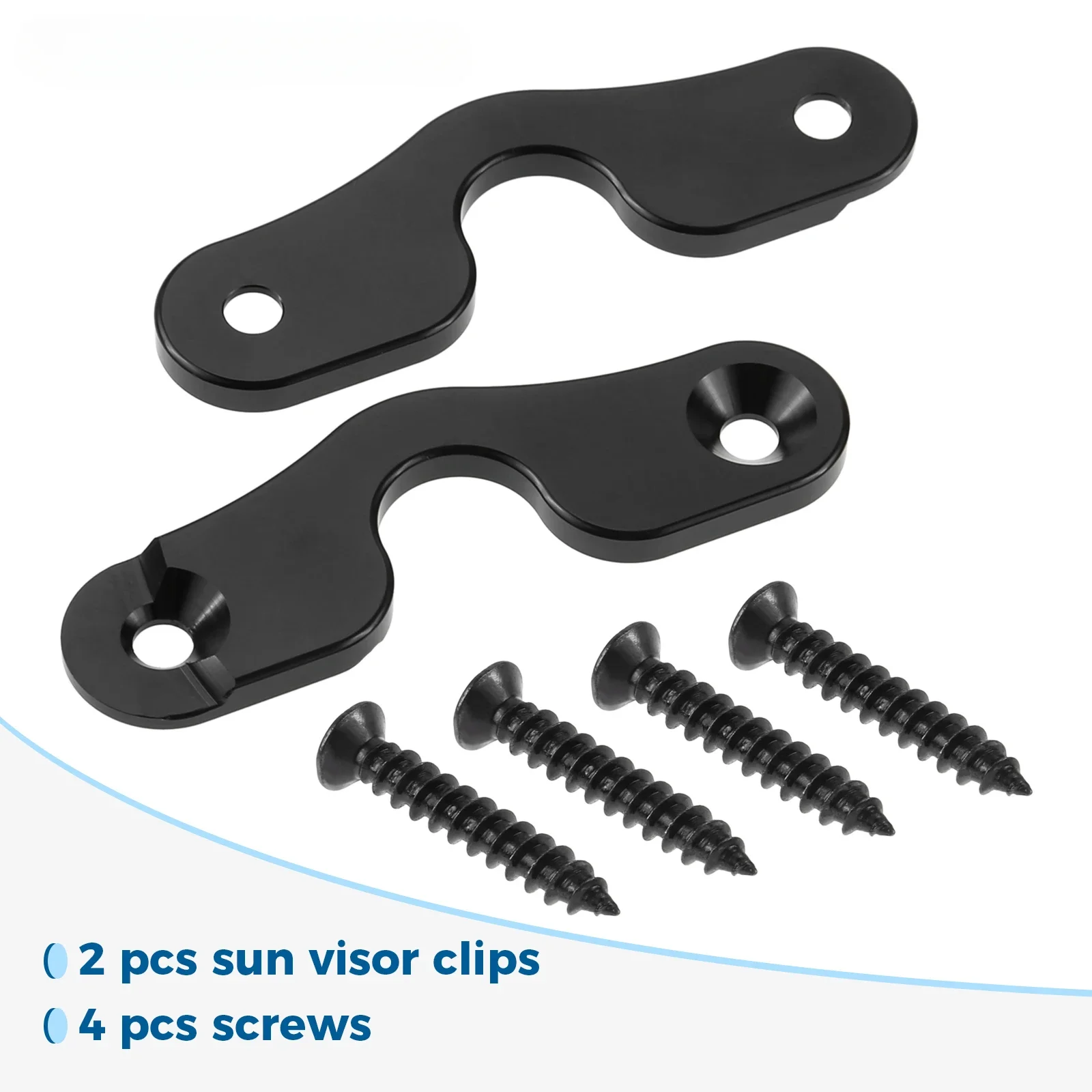 

2 шт., сверхмощные зажимы для крепления козырька от солнца из алюминиевого сплава для Jeep Wrangler JK 2018 JL JLU 18-22 Gladiator JT 2020-2022