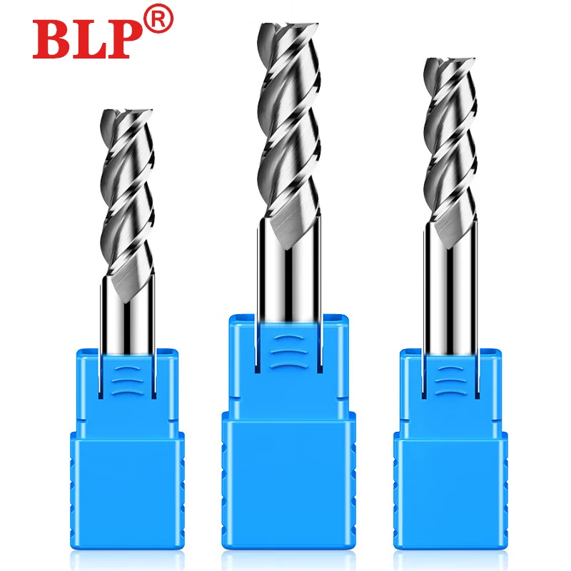 Фреза Hrc55 3-лезвийное покрытие из сплава, инструмент из вольфрамовой стали, алюминий, обработка с ЧПУ, концевая фреза, инструменты для обработки древесины