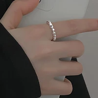 women ring popular jewelry bright luster opening beaded finger ring for party finger band finger ring