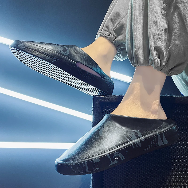 Zapatillas de espuma antideslizantes para hombre y mujer, chanclas suaves de EVA a la moda, zapatos de media resistencia, antiniebla, California, 2022