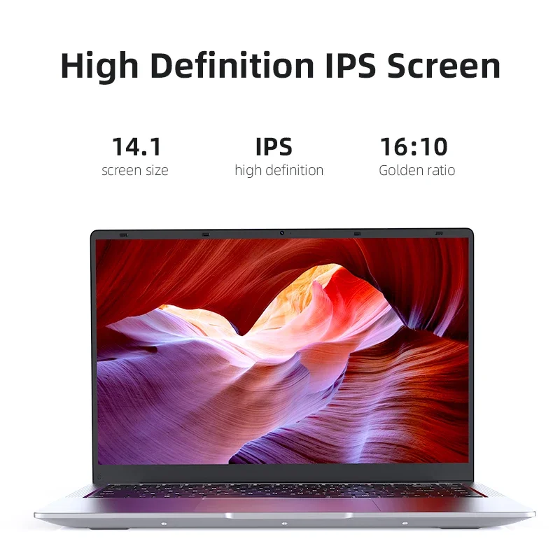 Фото Ноутбук 2025 года, Windows 11, ноутбук 14,1 дюйма, Intel Core i7 7500U, 12 ГБ DDR4, 512 ГБ, 1 ТБ SSD, 1920*1080P, офисный учебный ПК, компьютер №2