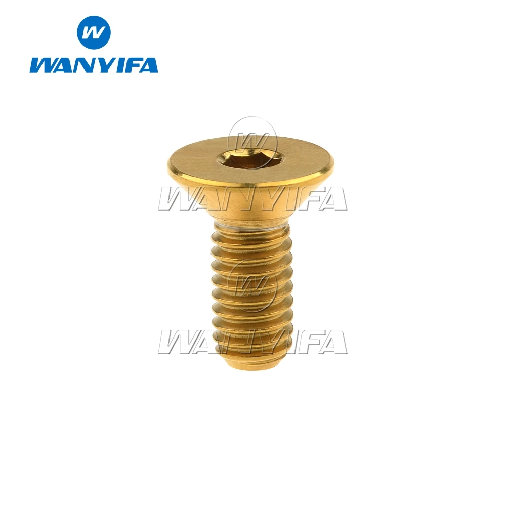 

Титановый болт "wanifa" M4x8 10 15 20 мм потайные винты резьбовой болт для велосипедных винтов 1 шт.