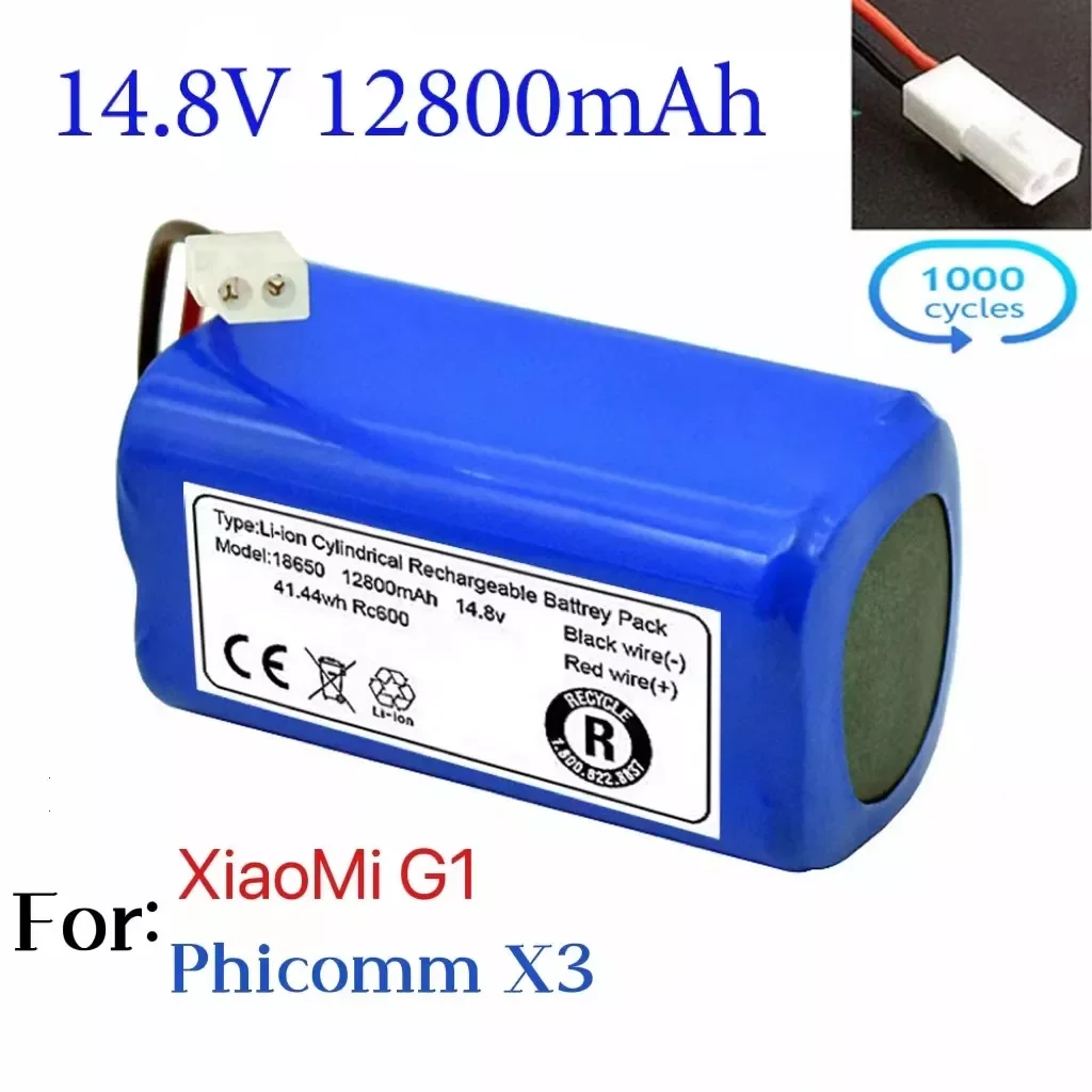 

100% Original 14.8V 12800mAh Li-ion Battery For Xiaomi G1 MI Robot Vacuum-Mop Essential MJSTG1 Robot Vacuum Cleaner Accessories