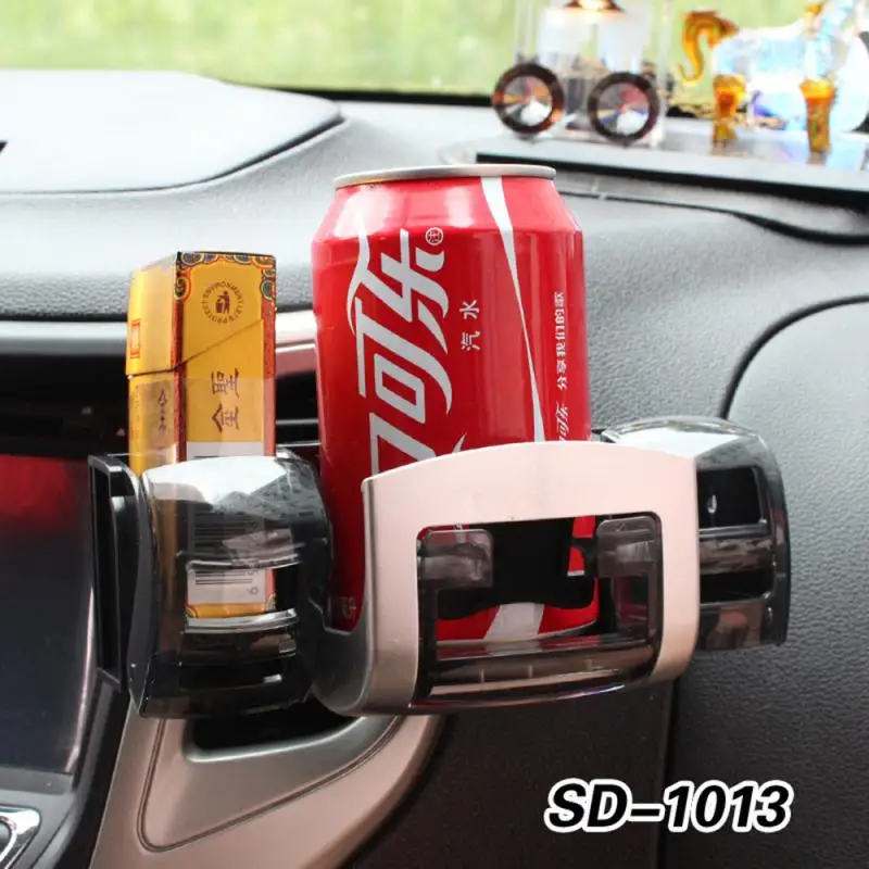

Car Air Outlet Multi-function Beverage Rack with Two Sundries Box Cigarette Holder Foldable Car Cup Holder Car Drinks Holders