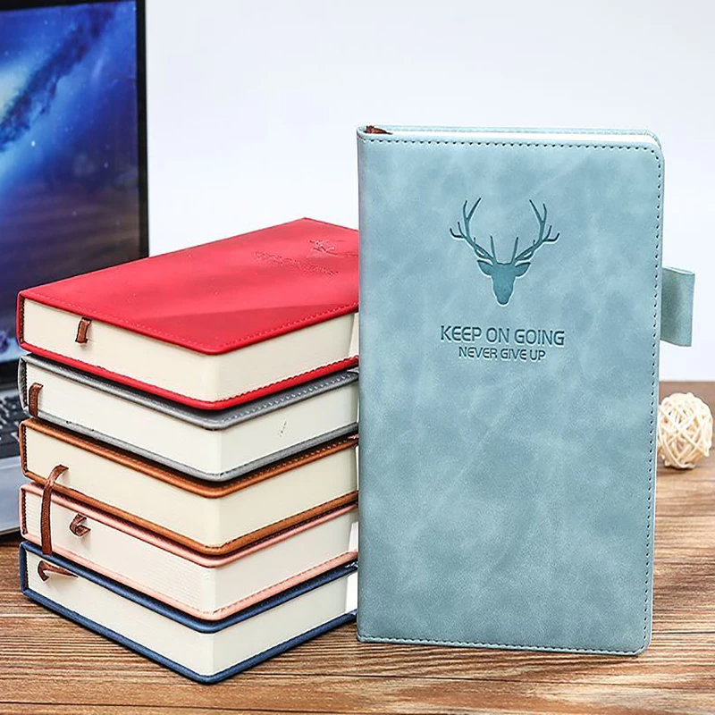 

A5 Notebook Skin Sensory Leather Notepad Thickened 312 Page Office Learning Business Gift Notebook