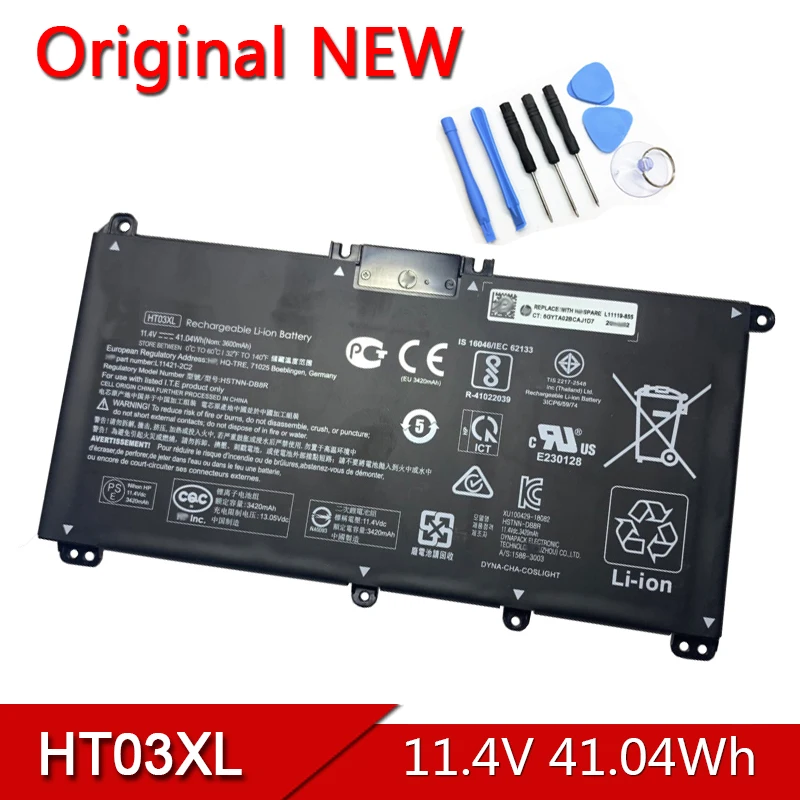 Новый оригинальный аккумулятор HT03XL для HP Pavilion 14-CE0025TU 14-CE0034TX 15-CS0037T 250 255 G7