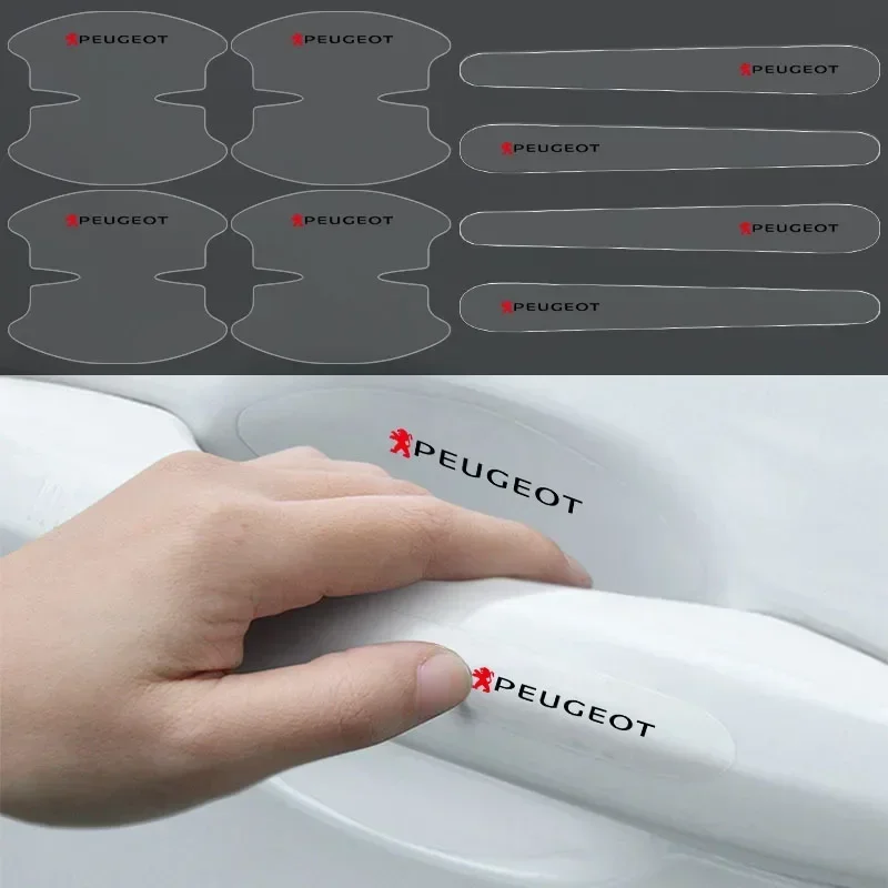 Защитные наклейки на дверную ручку автомобиля защитная пленка аксессуары для
