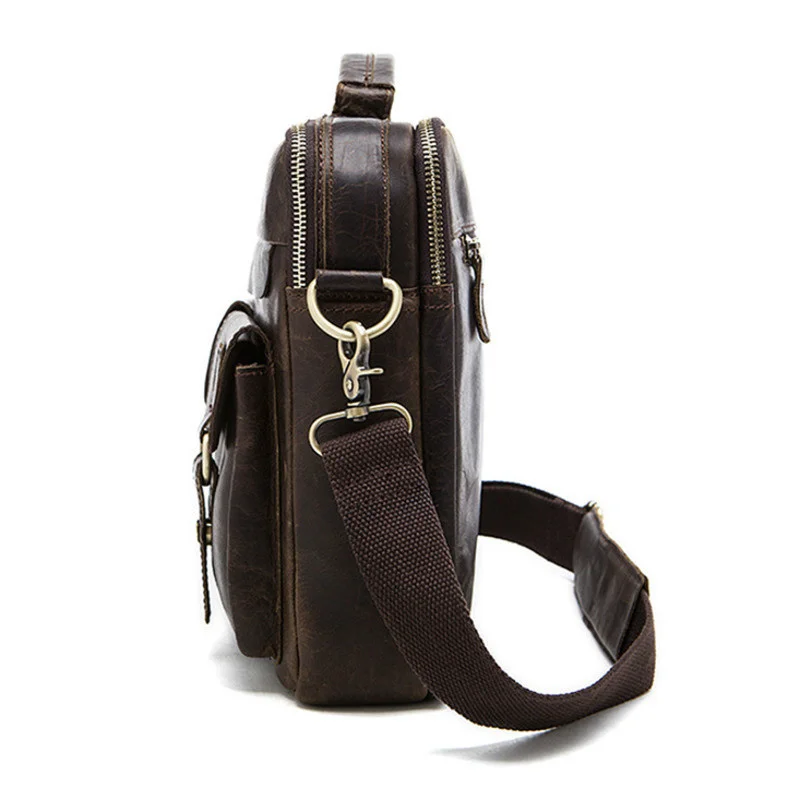 Genuine Leather Package Man Single Shoulder Layer Men's Oblique Satchel Handbag office bags for men computer bag High-quality