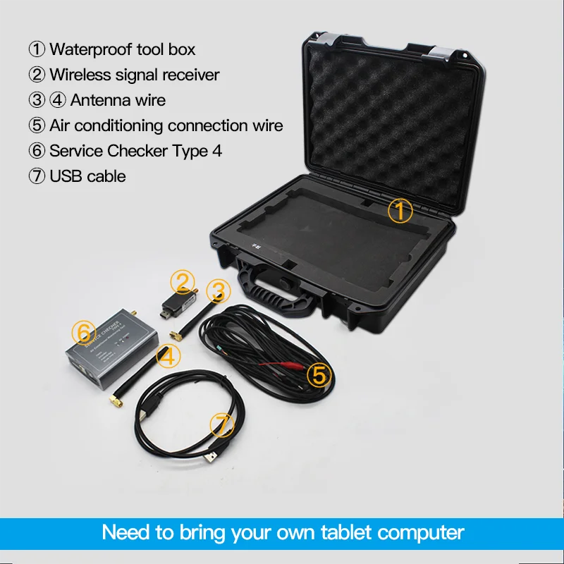 Фото Инструмент для мониторинга кондиционеров Daikin Service D Checker Type4 Wi-Fi, электрический, 999176T, для устранения неисправностей наружных блоков систем ОВКВ №5