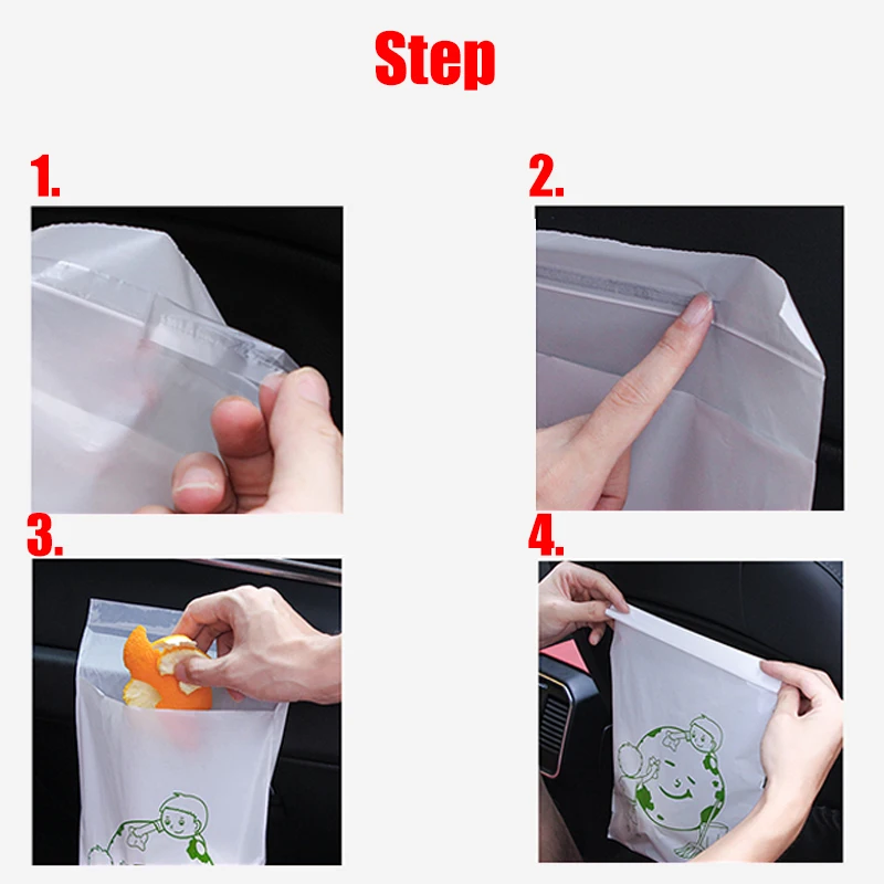 5/10/20 шт. одноразовые мешки для мусора на сиденье автомобиля