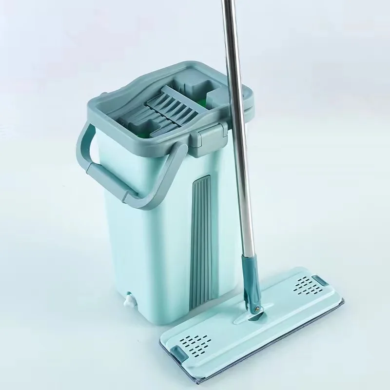 Плоская швабра с отжимом без рук