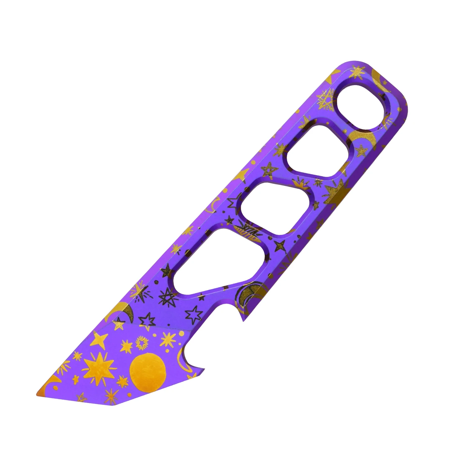 

Фиолетовый мини титановый EDC инструмент TGZUO