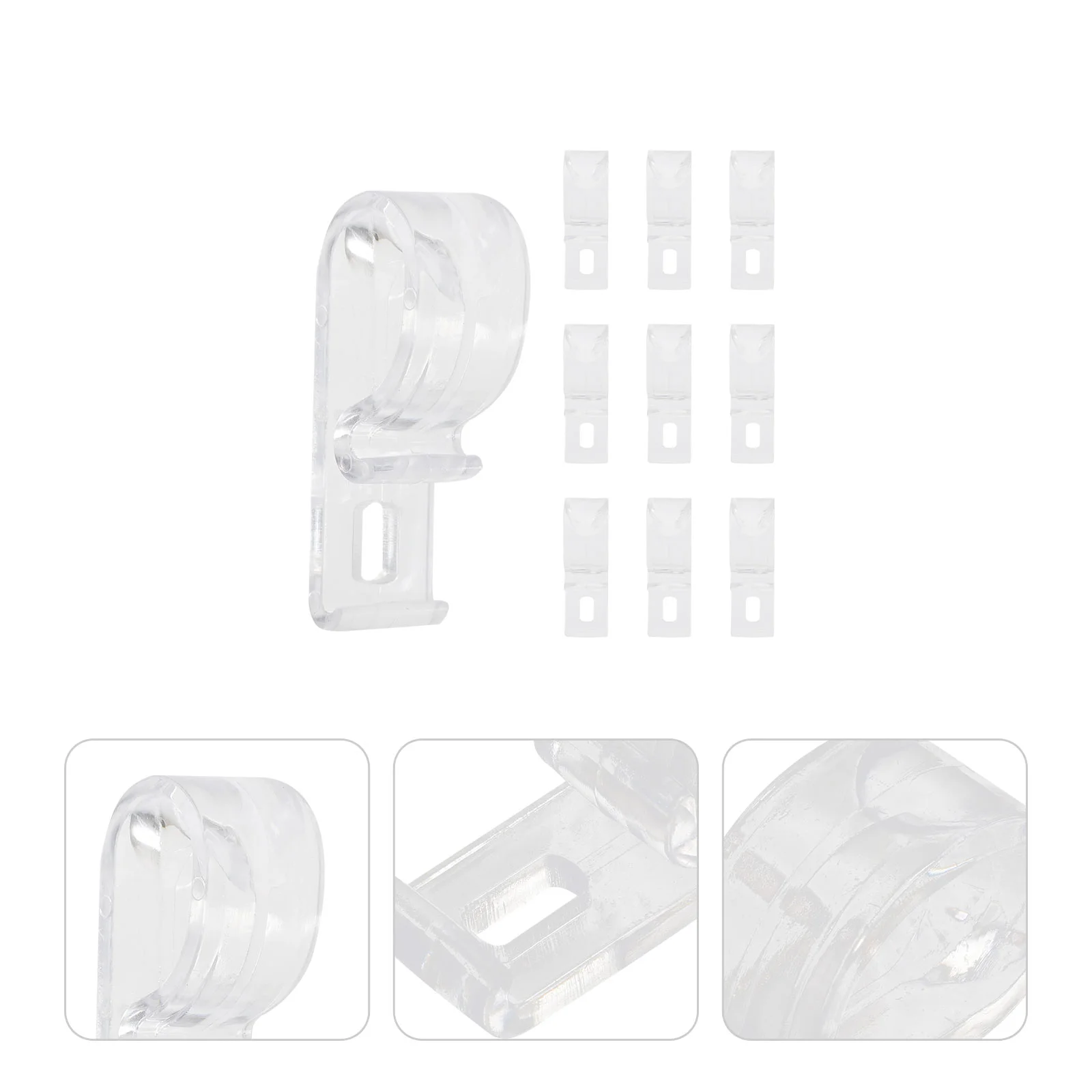 

10pcs Portable Roller Shade Clips Roller Blinds Hooks Blind Clips Blind Cord Safety Clip Blind Hooks