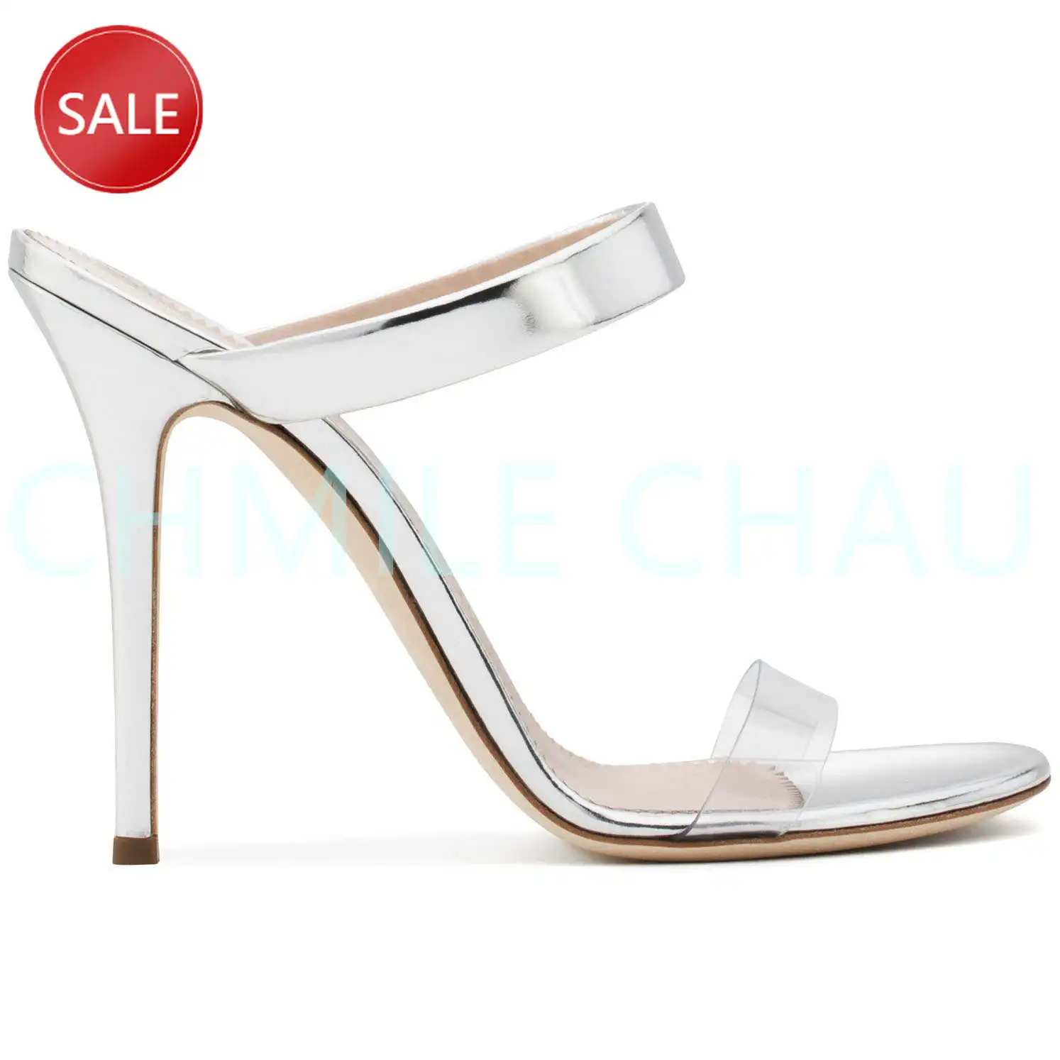 

Luxury Women Stiletto Thin High Heel Slide Sandals Open Toe Sexy Party Dress Fashion Ball Plus Size Summer Lady Shoes 175-CHC-31