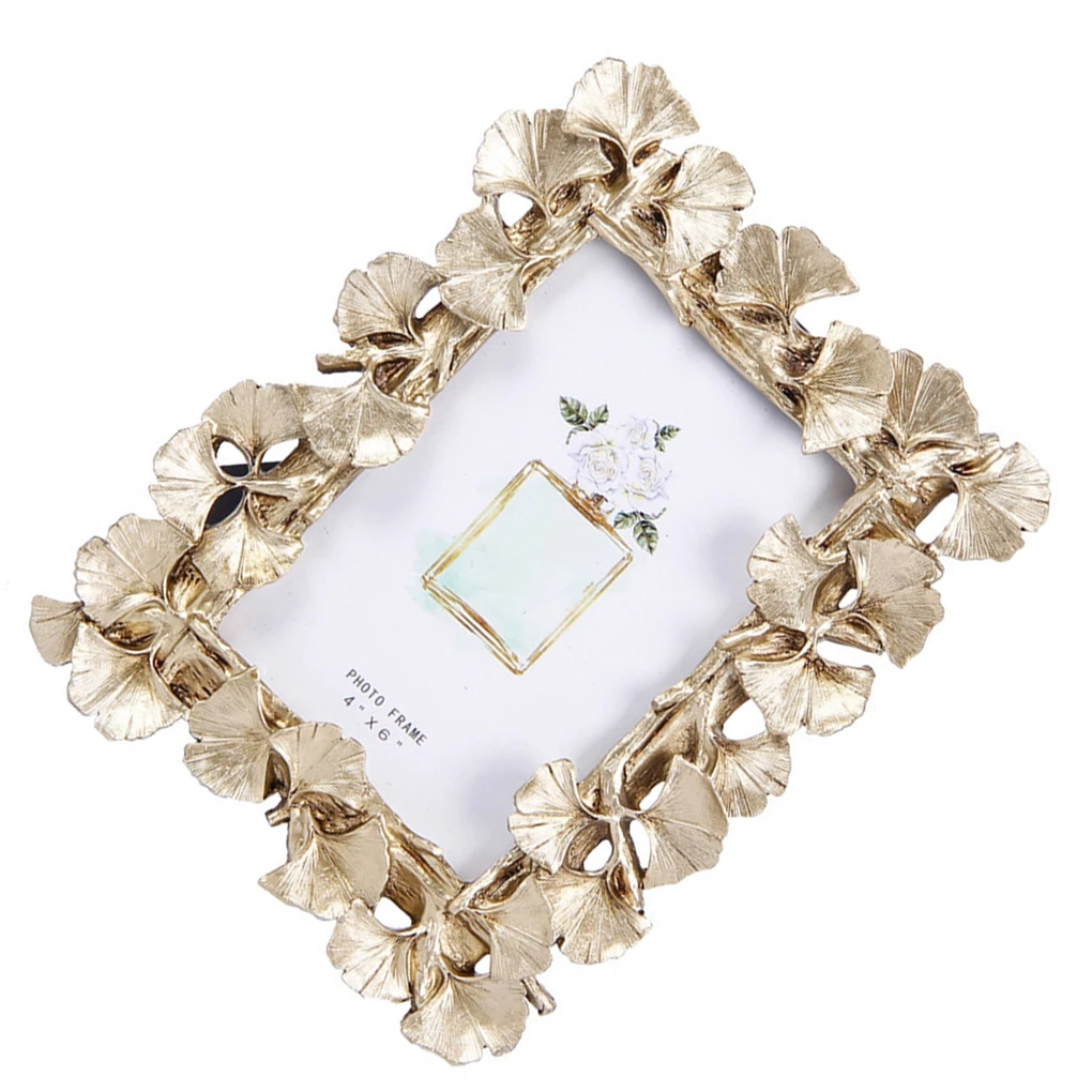 

Resin Decorative Picture Frame Ginkgo Leaf Display Frames Ornaments
