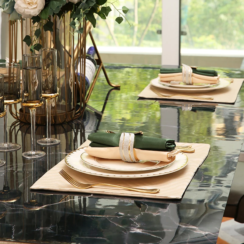 

Gold Aesthetic Plate Set Party Birthday Luxury Wedding Nordic Ceramic Sushi Dessert Serving Tray Pasta Pratos Jantar Tableware