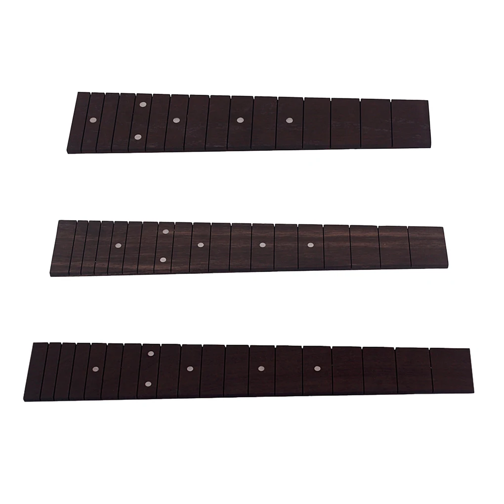 

Ukulele Fingerboard Fretboard Dark Wood Concert Stringed Neck Modification Spare Parts Accessories Learners 23 Inch