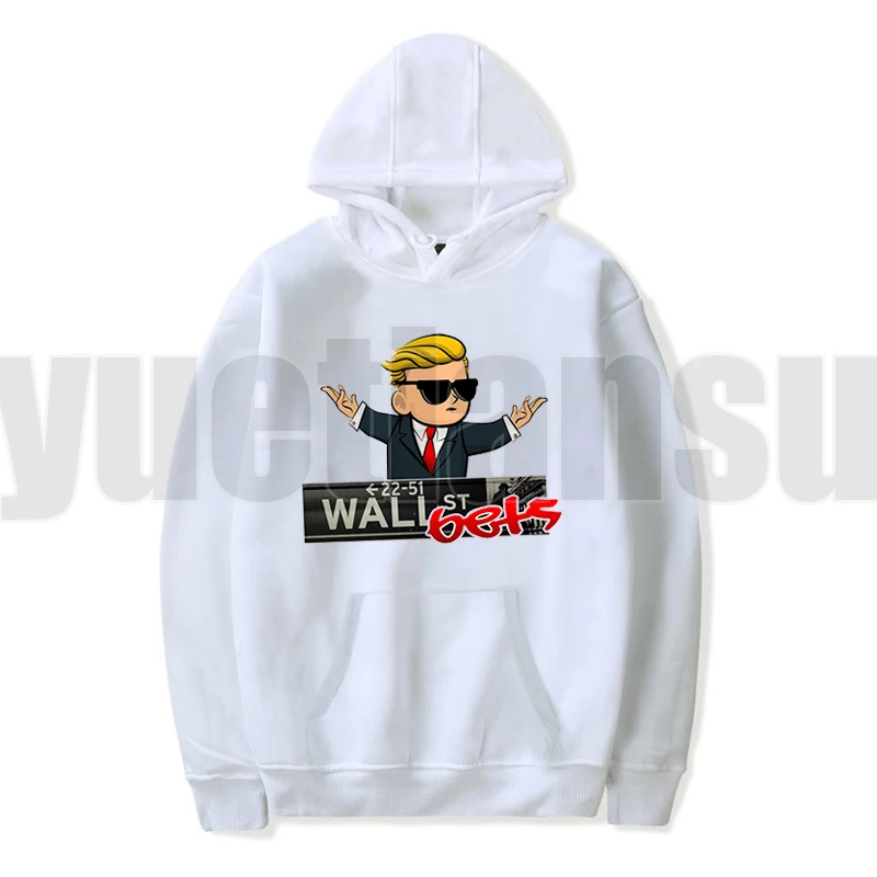 

New Men WallStreetBets Hoodies WSB Unisex Casual Hooded Sweatshirts Women GME Pullovers Gamestop Hoodie Plus Size Girls Clothing