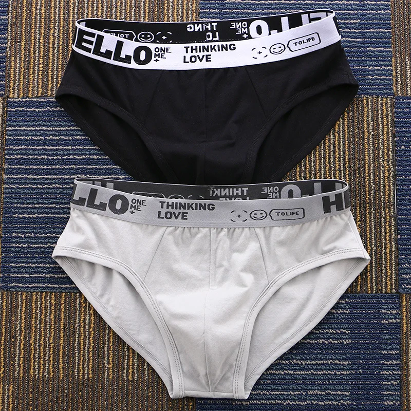 Duppedia Solid color men's cotton Briefs