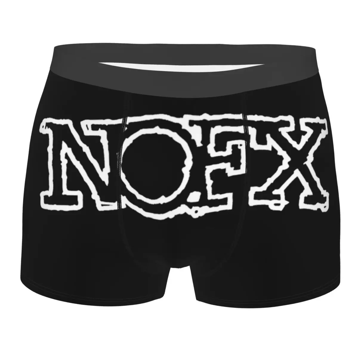 Сексуальные шорты-боксеры Nofx Punk Band с логотипом мужские трусы мужское нижнее