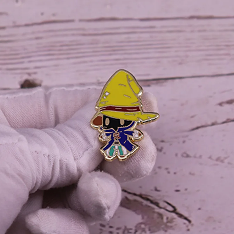 

XM-funny Black Magician ViVi brooch video game creative badge interesting brooch copper metal badge