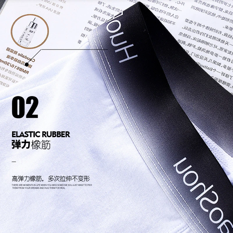 3Pcs Mens Underwear Male Boxers Sexy Underpants Cotton Breathable Fashion Boys Panties Underwear Boxershorts Men