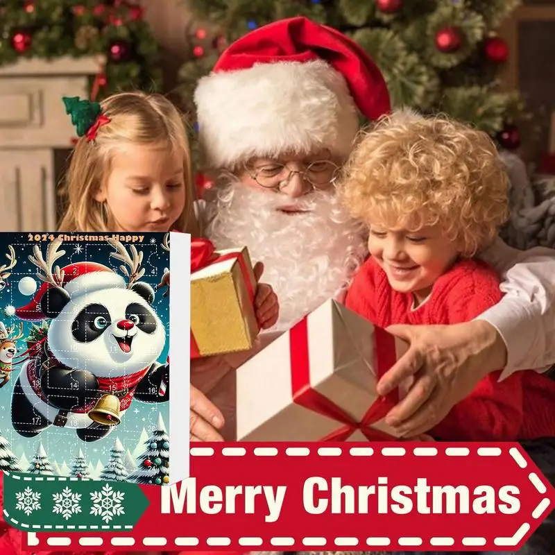 Календарь с пандой и обратным отсчётом 24 дня