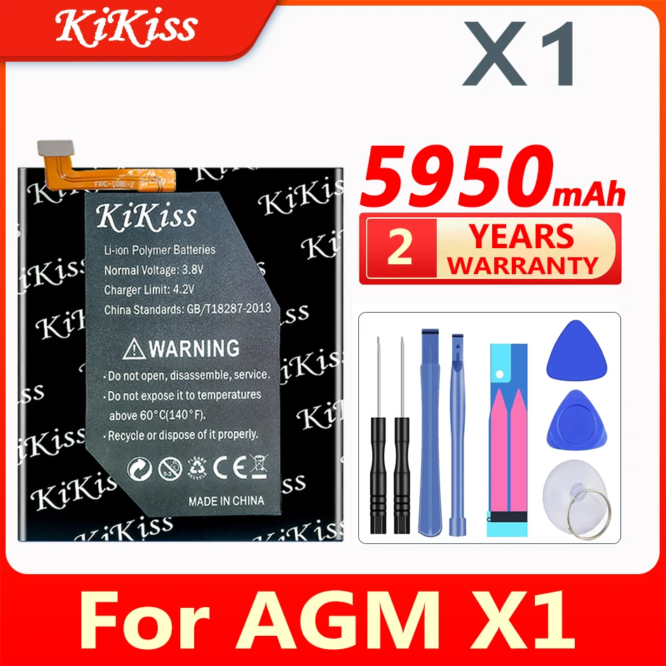 

KiKiss 5950mAh Replacement Battery For AGM X1 AGMX1 X 1