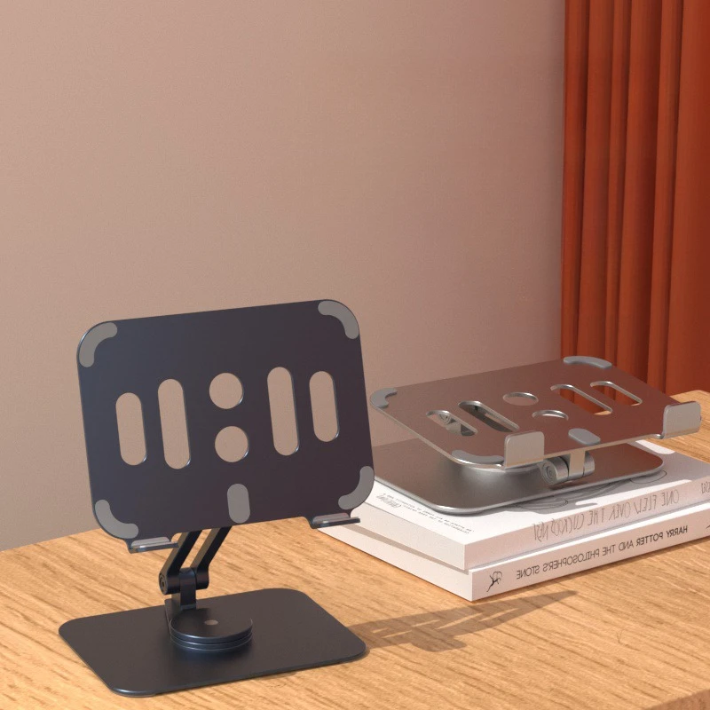 

Aluminum Alloy Rotating Tablet Stand, Desktop Pad Lifting, Portable Folding Phone Stand, Tablet Computer Stand Wholesale