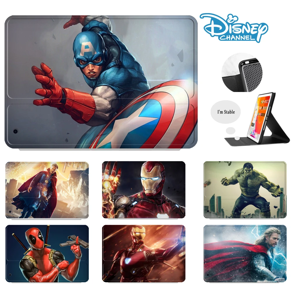 

Чехол для iPad 8-го 9-го поколения для Pad Pro 11 2021 2020 2018 для iPad Mini 5 Air 4, чехол для планшета, мягкий чехол Marvel Iron Man