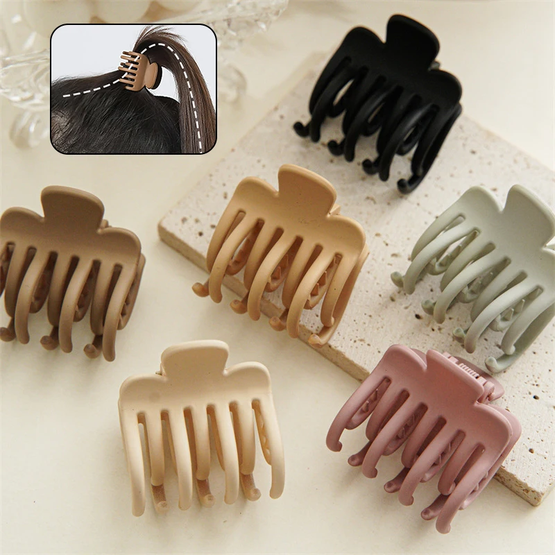 

Корейские Ретро заколки для волос с высоким конским хвостом, челки, зажимы для акулы для женщин, головной убор, однотонные аксессуары для во...