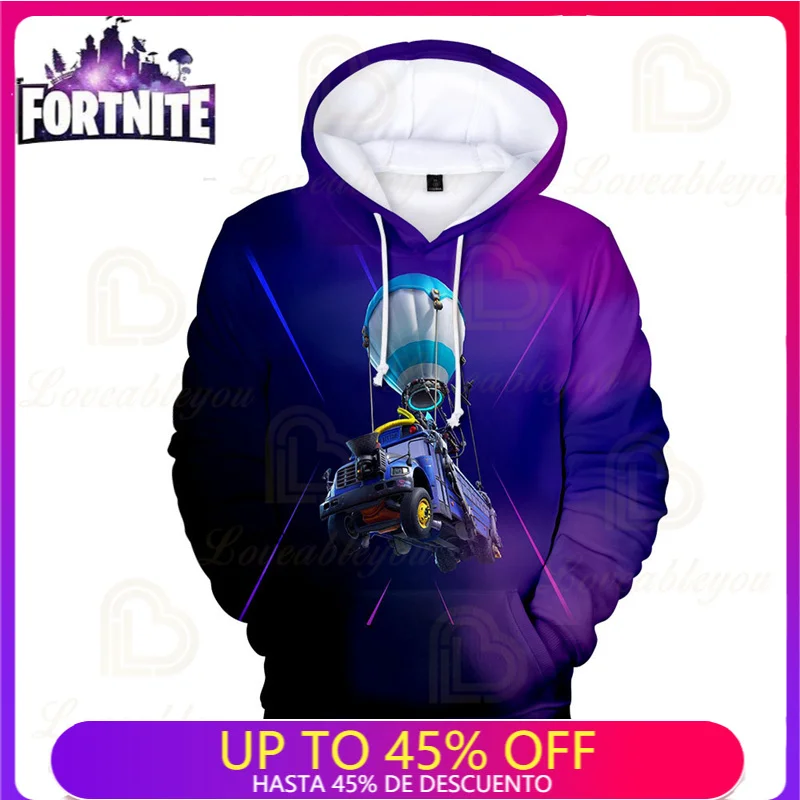 

3 To 14 Years FORTNITE Kids Hoodies Battles Royale Game 3D Sweatshirt Boys Girls Cartoon Jacket Streetwear Teen Clothes